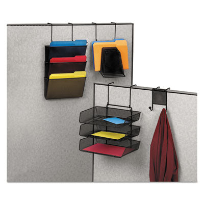 FELLOWES MFG. CO. Mesh Partition Additions Six-Step File Organizer, 7.5 x 10.63 x 17, Over-the-Panel/Wall Mount, Black - Flipcost
