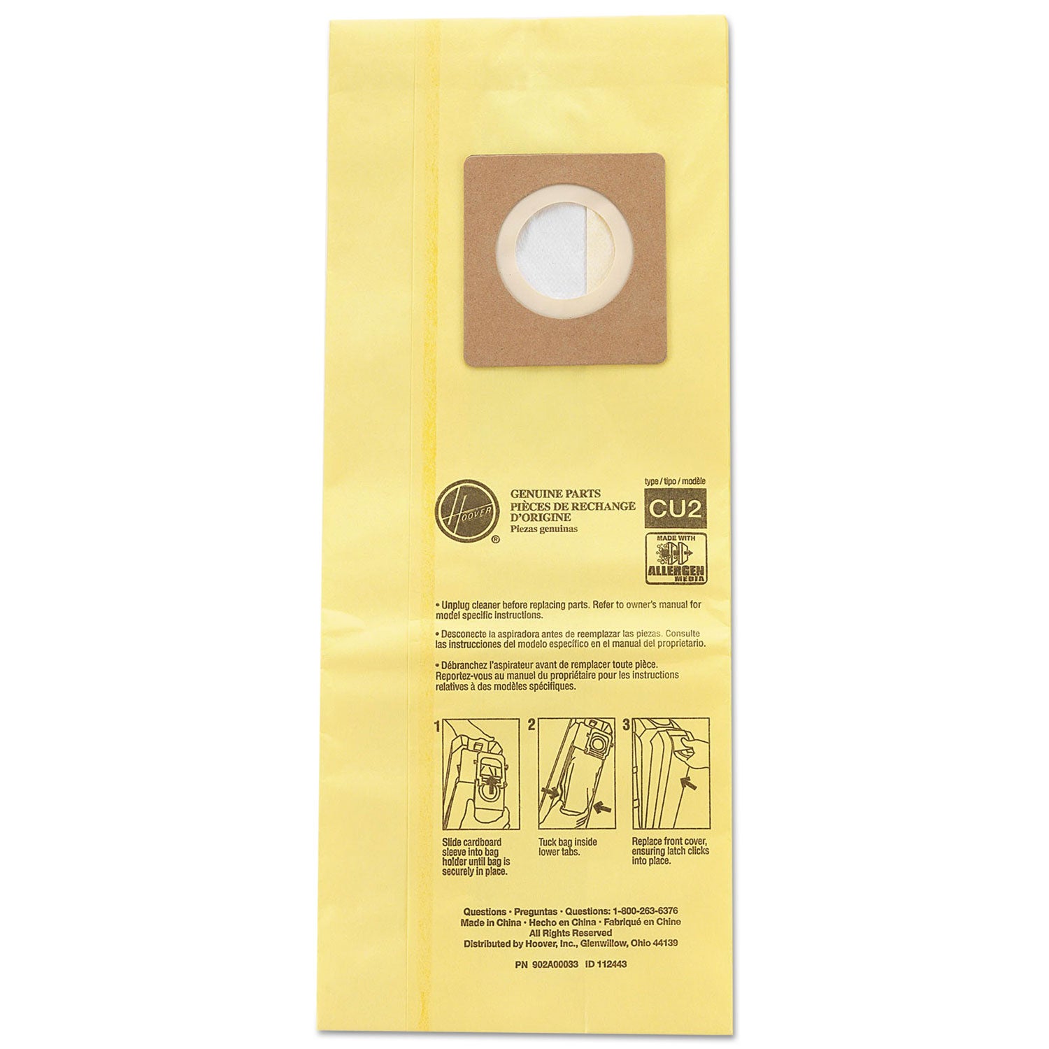 HushTone Vacuum Bags, Yellow, 10/Pack