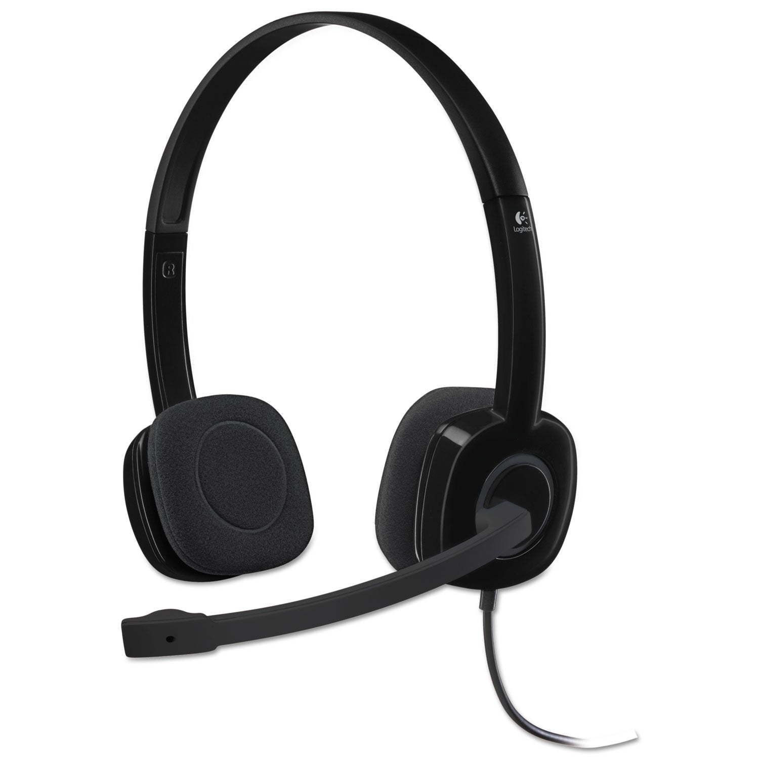 H151 Binaural Over The Head Headset, Black