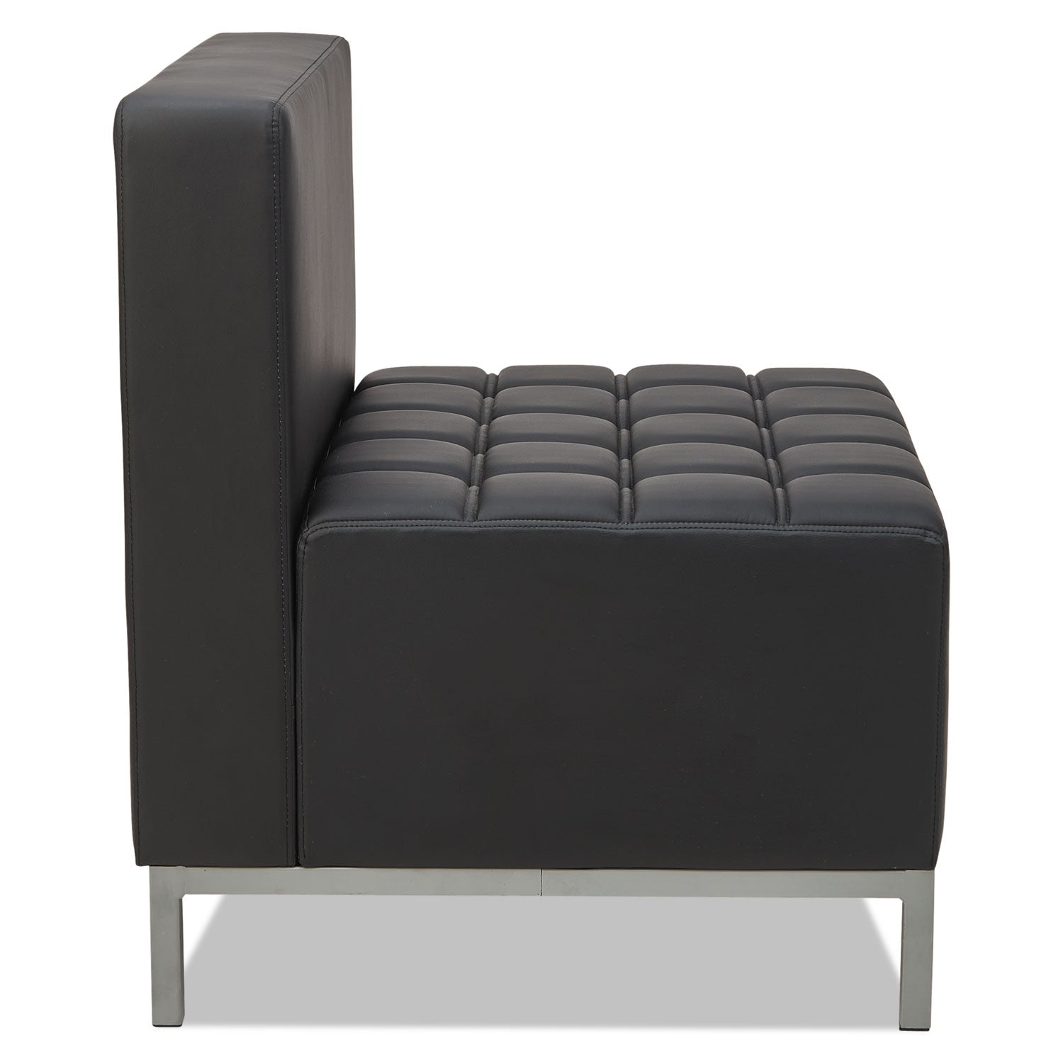 Alera® Alera QUB Series Armless L Sectional, 26.38w x 26.38d x 30.5h, Black