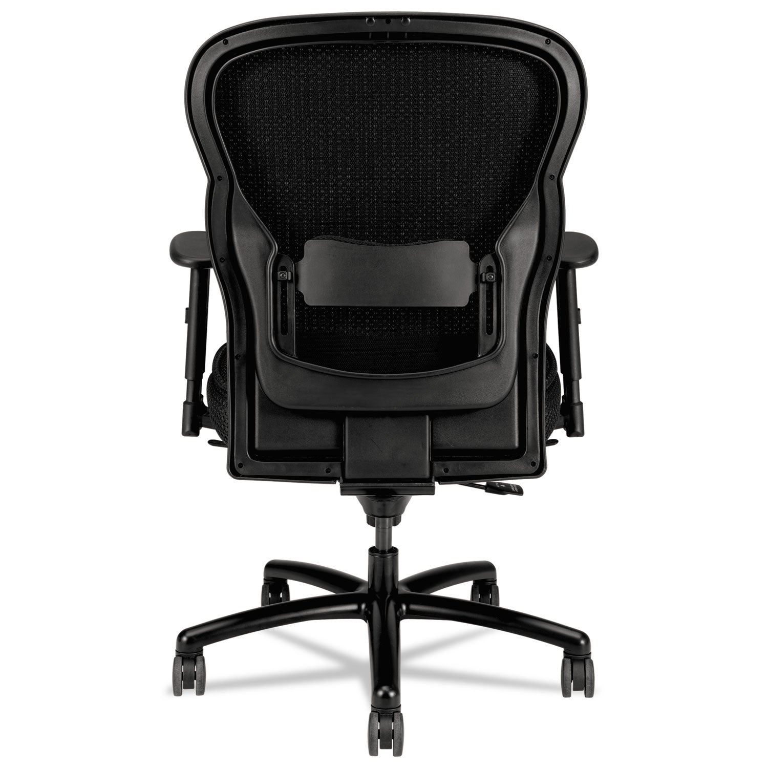 HON® Wave Mesh Big and Tall Chair, Supports Up to 450 lb, 19.25" to 22.25" Seat Height, Black