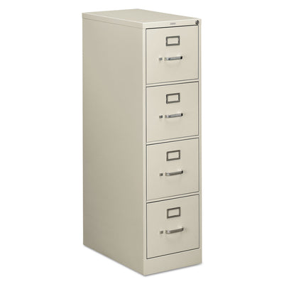 HON COMPANY 510 Series Vertical File, 4 Letter-Size File Drawers, Light Gray, 15" x 25" x 52" - Flipcost