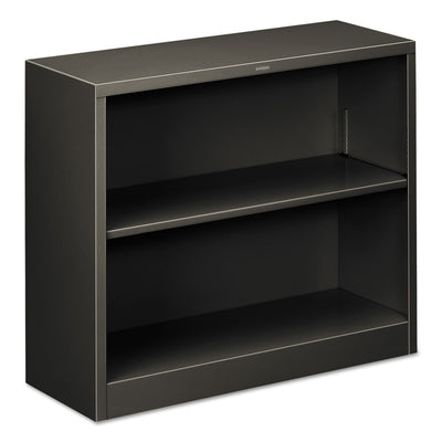 HON COMPANY Metal Bookcase, Two-Shelf, 34.5w x 12.63d x 29h, Charcoal - Flipcost
