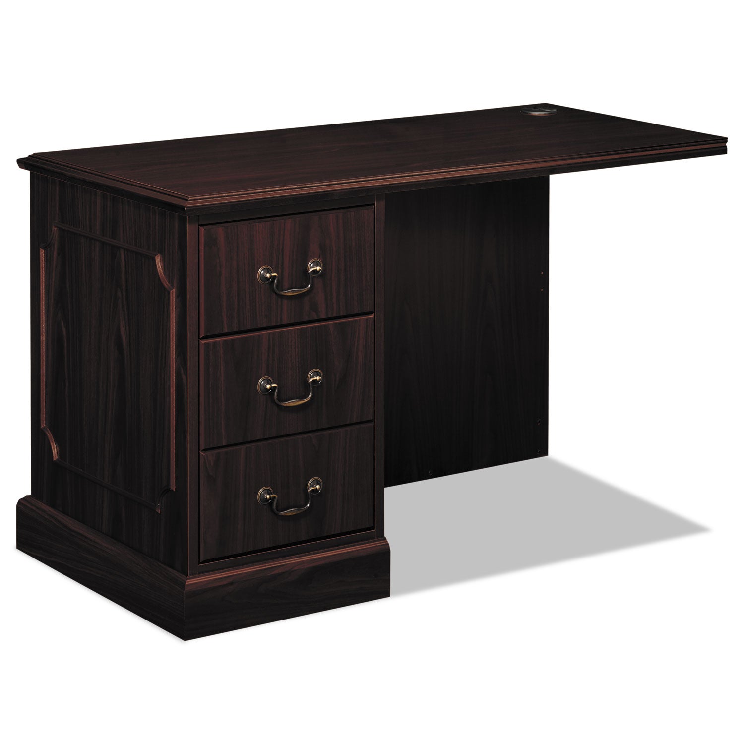 94000 Series "L" Workstation Left Return, 48w x 24d x 29.5h, Mahogany