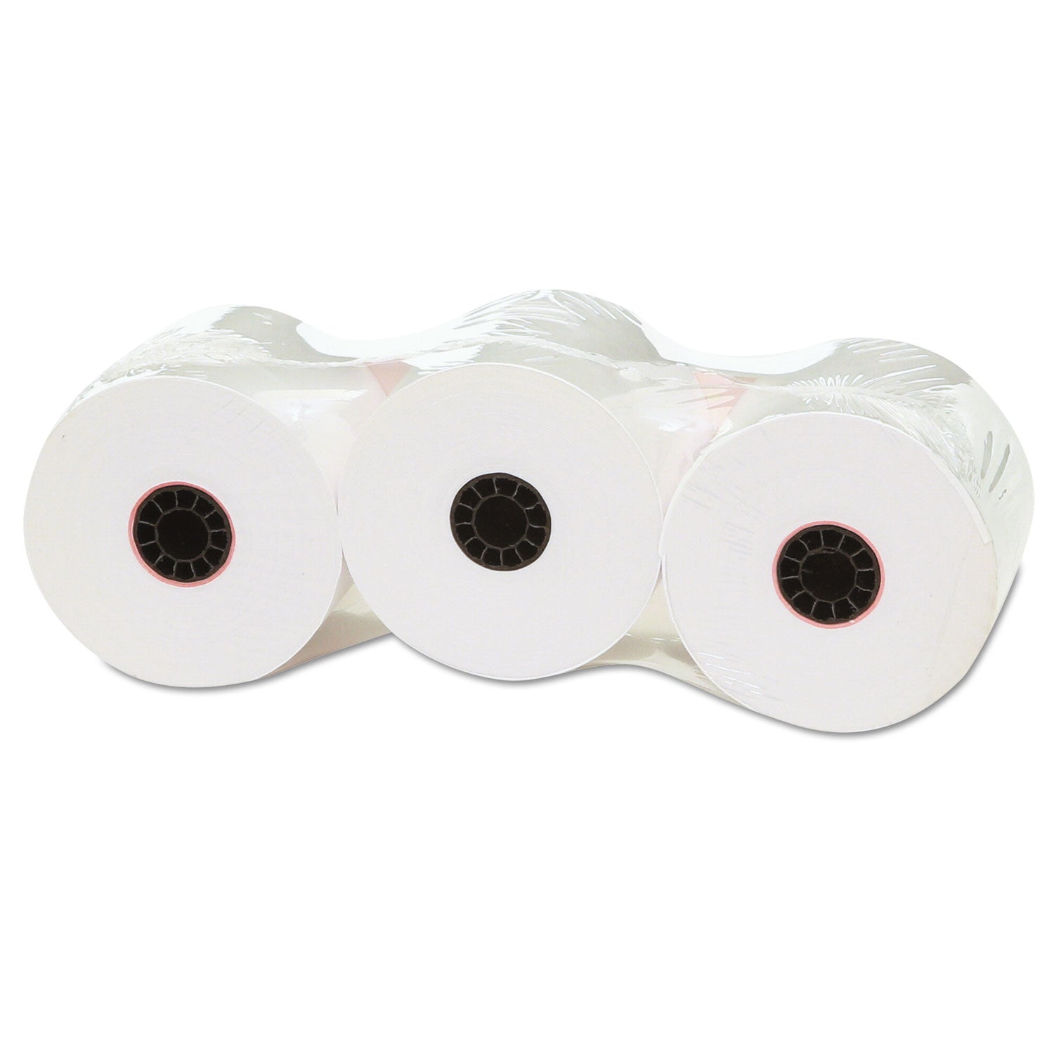 Universal® Impact and Inkjet Print Bond Paper Rolls, 0.5" Core, 2.25" x 150 ft, White, 3/Pack