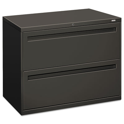 HON COMPANY Brigade 700 Series Lateral File, 2 Legal/Letter-Size File Drawers, Charcoal, 36" x 18" x 28" - Flipcost