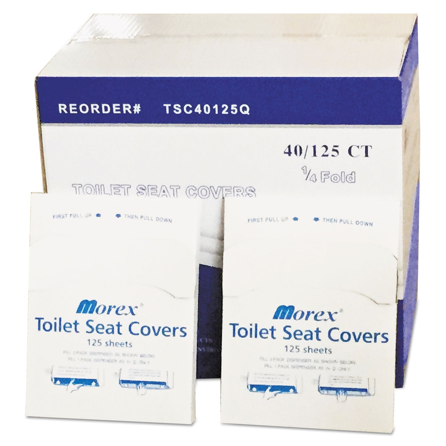 Quarter-Fold Toilet Seat Covers, 14.17 x 16.73, White, 5,000/Carton