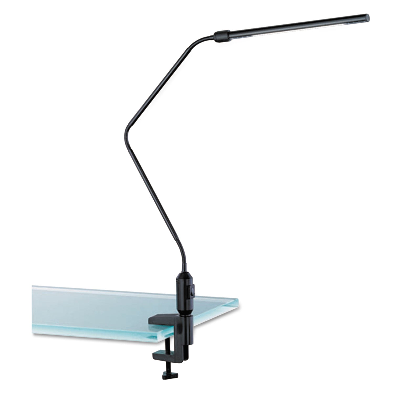 Alera® LED Desk Lamp With Interchangeable Base Or Clamp, 5.13w x 21.75d x 21.75h, Black