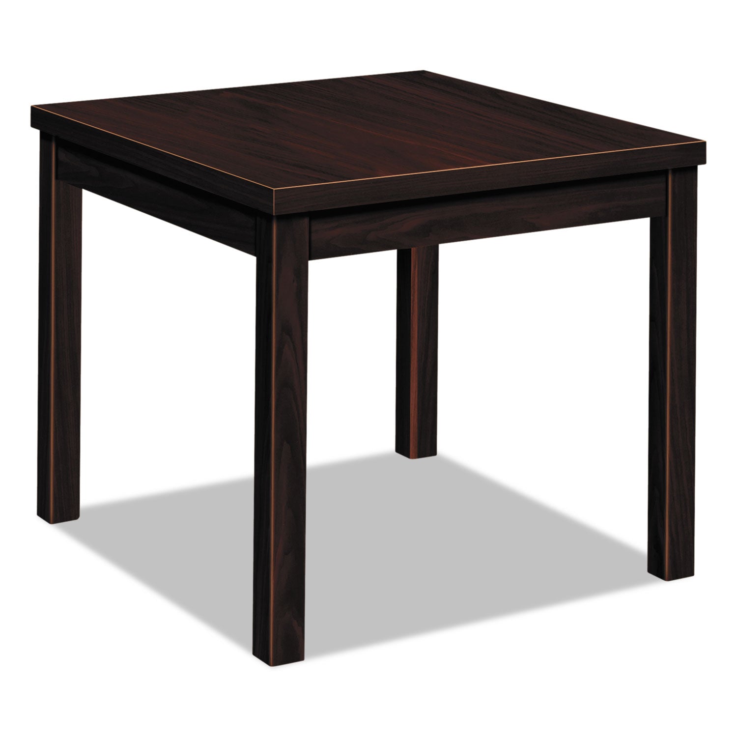 Laminate Occasional Table, Square, 24w x 24d x 20h, Mahogany