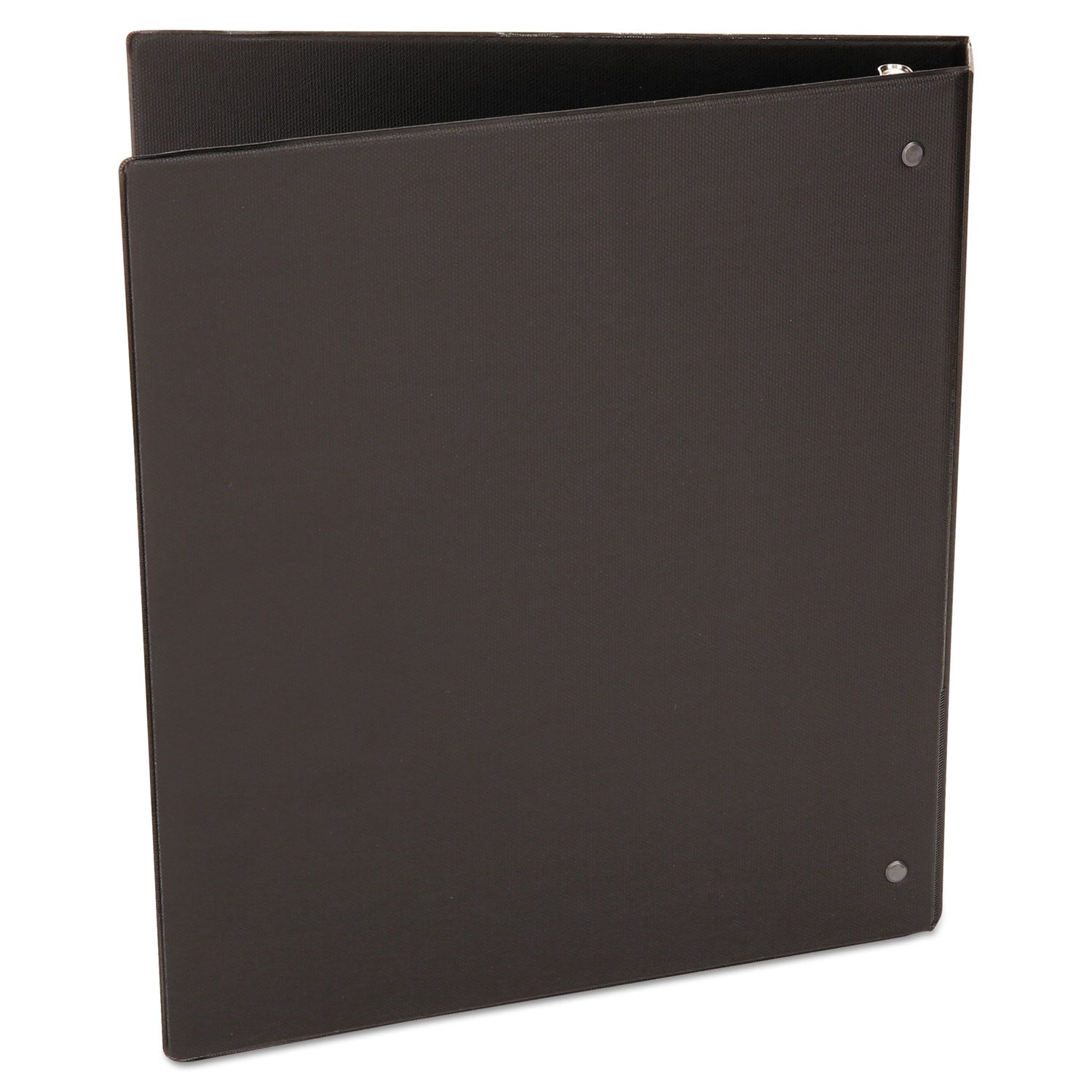 Universal® Deluxe Non-View D-Ring Binder with Label Holder, 3 Rings, 1" Capacity, 11 x 8.5, Black