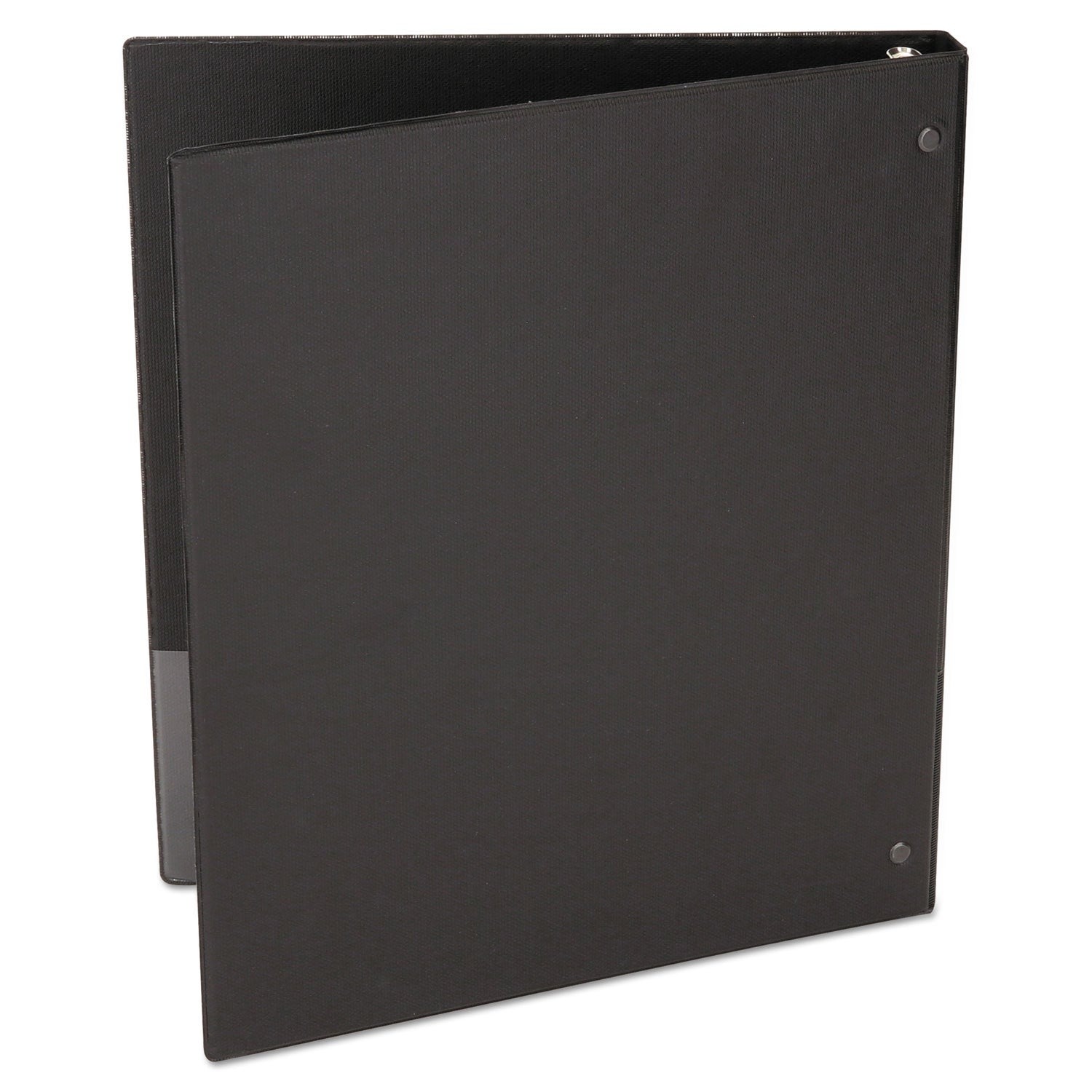 Universal® Economy Non-View Round Ring Binder, 3 Rings, 1" Capacity, 11 x 8.5, Black