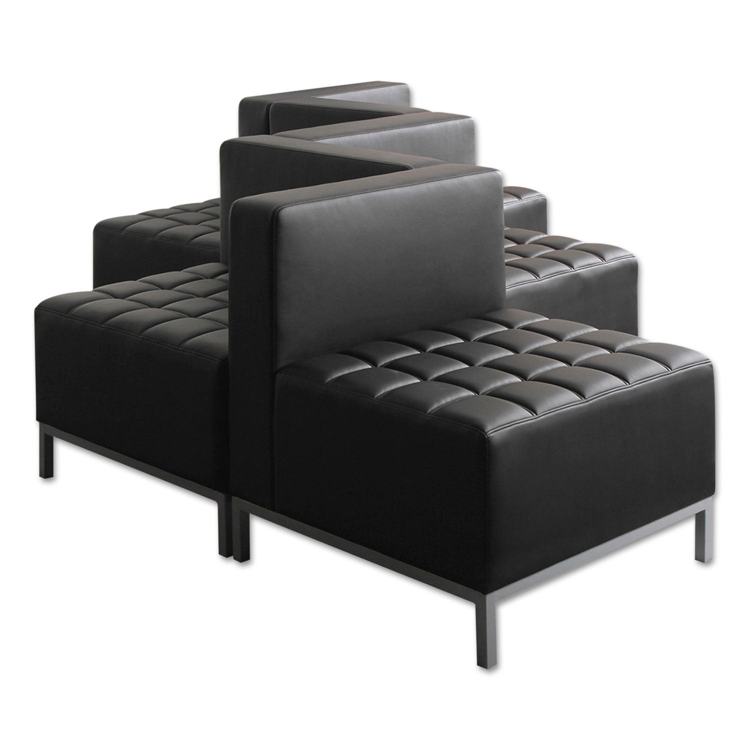 Alera® Alera QUB Series Corner Sectional, 26.38w x 26.38d x 30.5h, Black