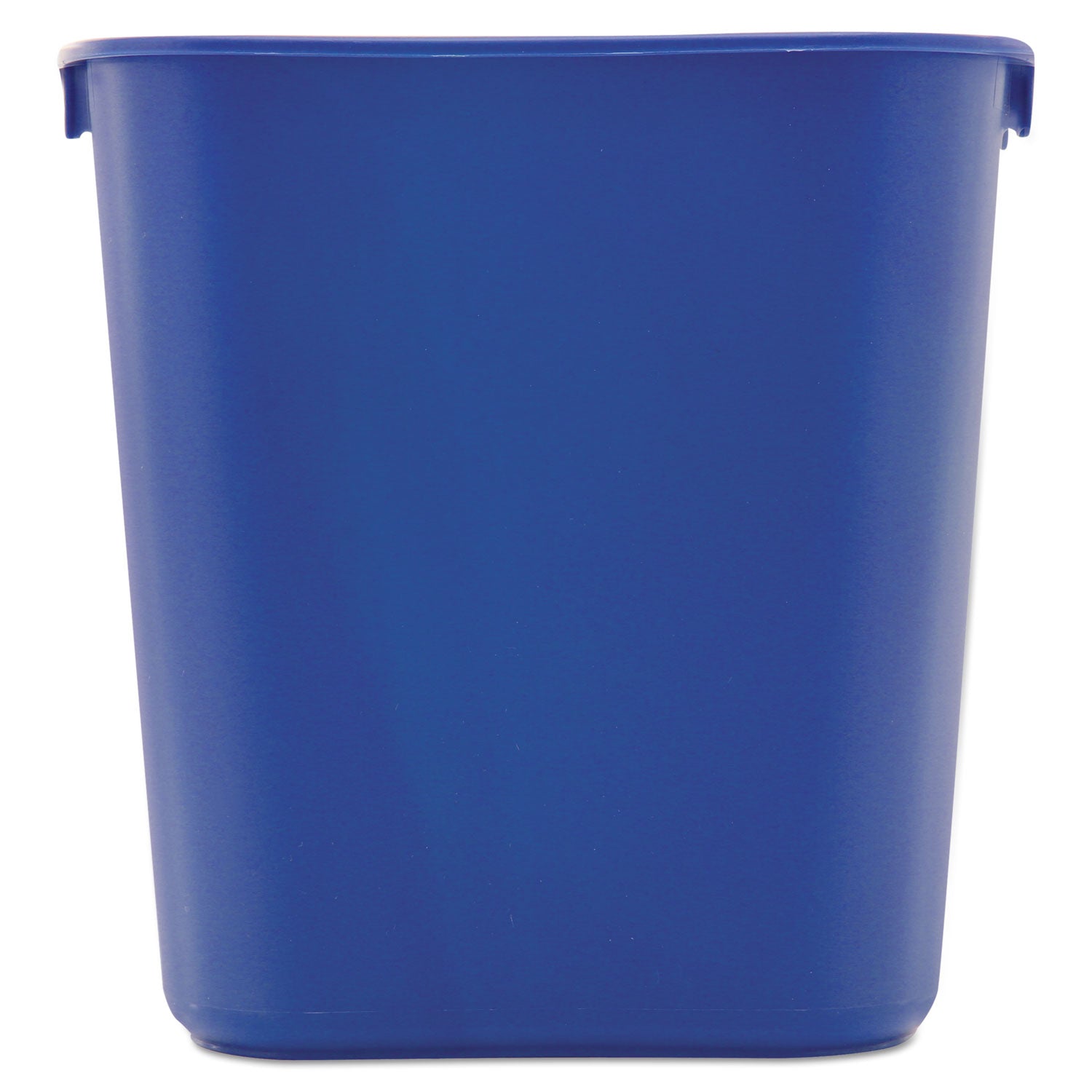 Rubbermaid® Commercial Deskside Recycling Container, Small, 13.63 qt, Plastic, Blue