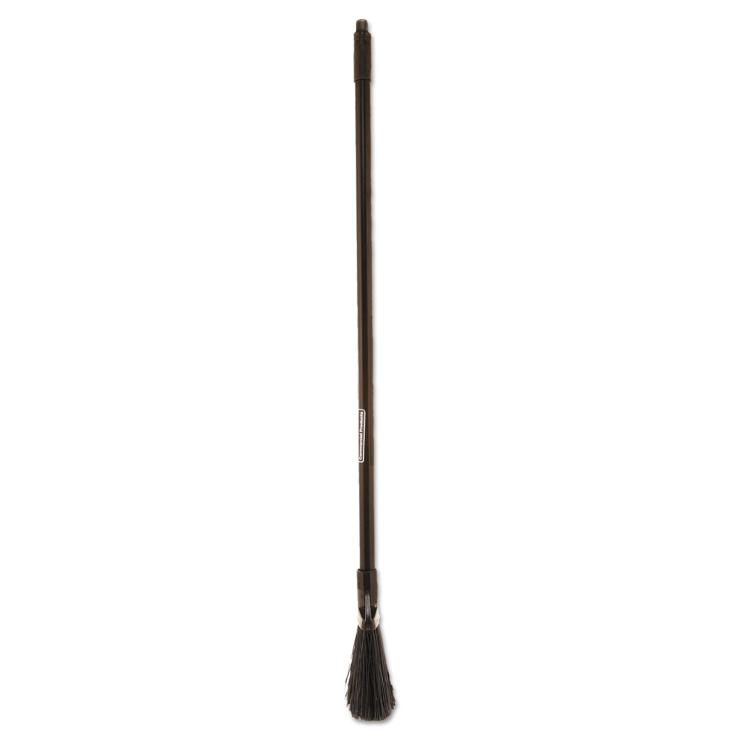 Rubbermaid® Commercial Angled Lobby Broom, Poly Bristles, 35" Handle, Black