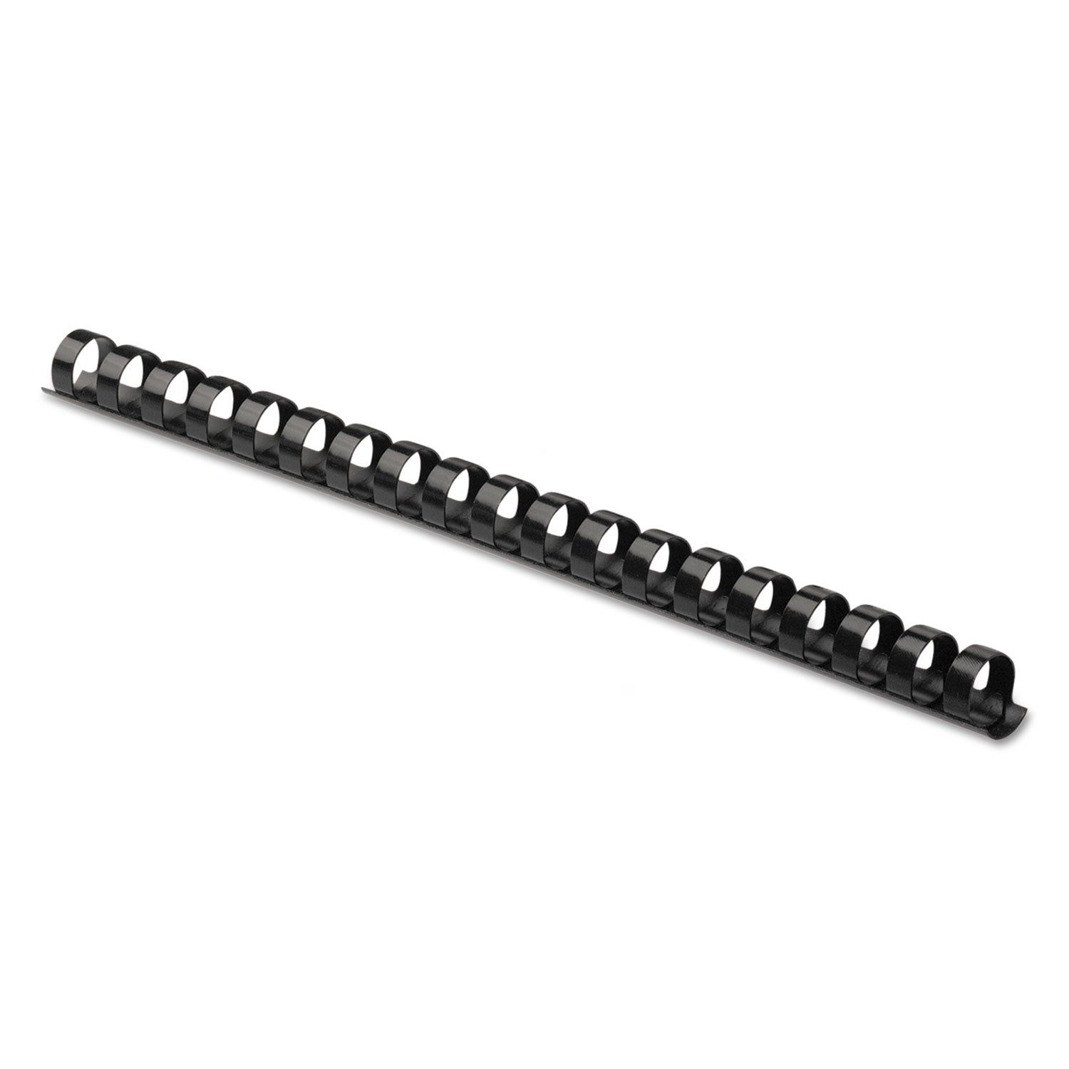 Plastic Comb Bindings, 5/8" Diameter, 120 Sheet Capacity, Black, 100/Pack