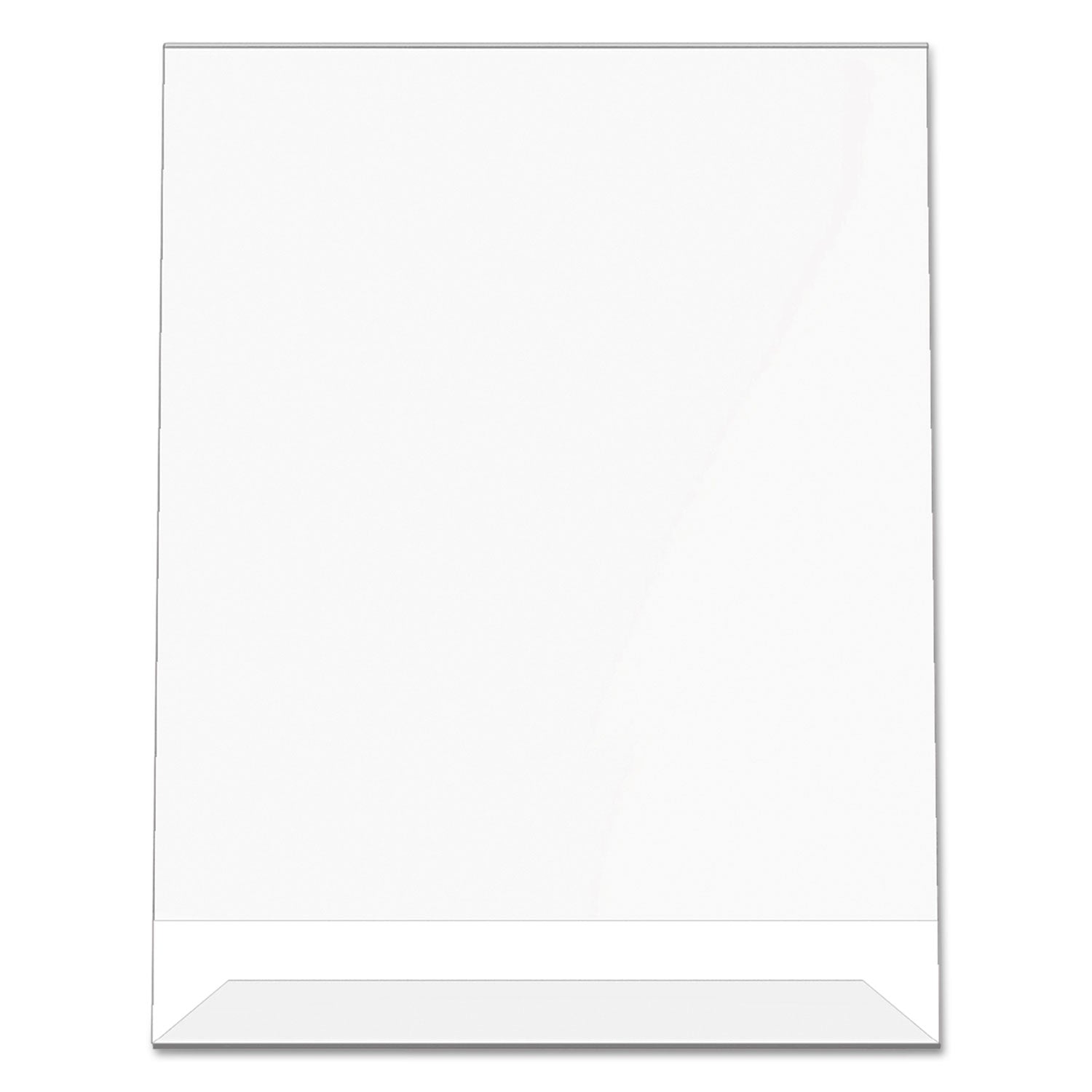 deflecto® Classic Image Slanted Sign Holder, Portrait, 8.5 x 11 Insert, Clear