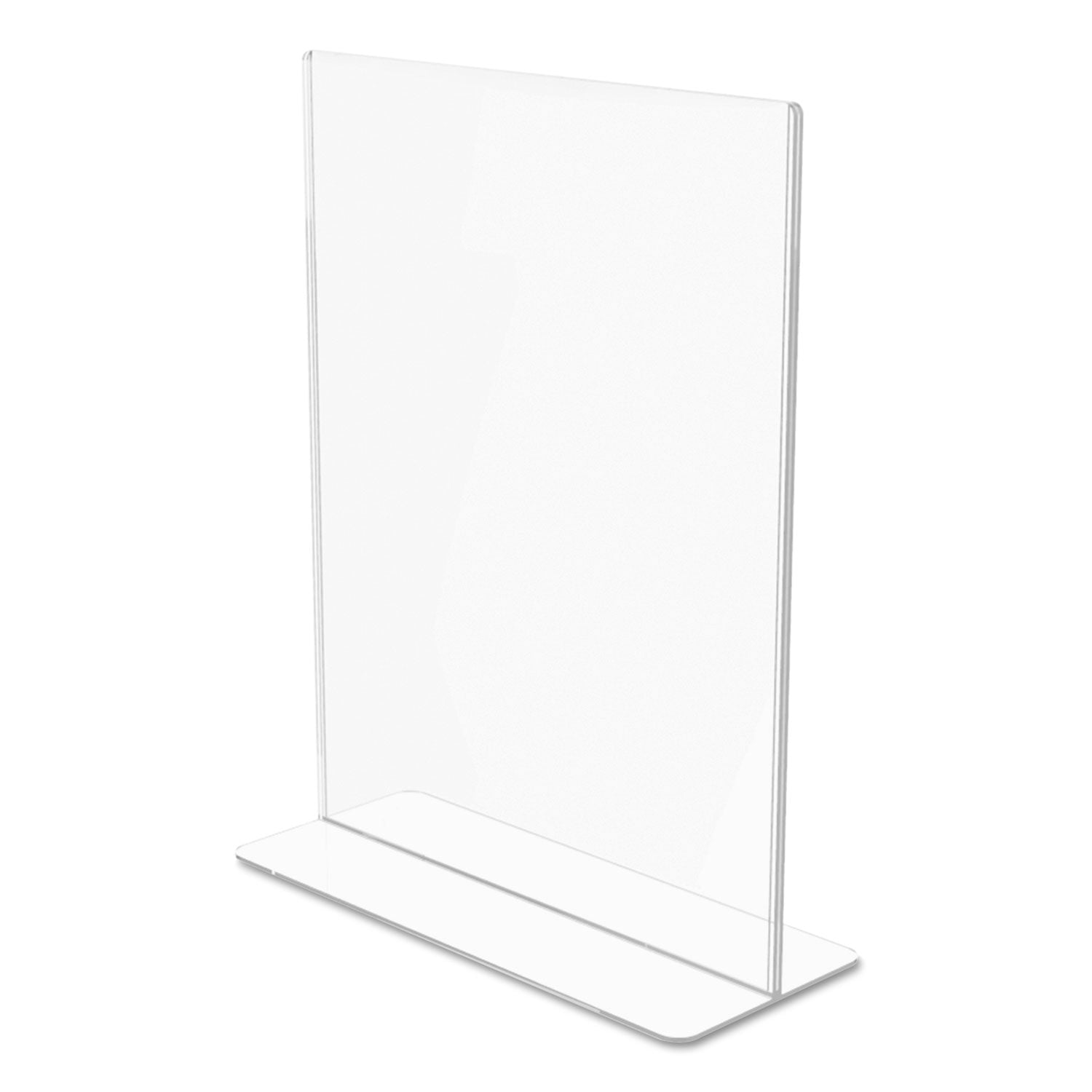 deflecto® Superior Image Double Sided Sign Holder, 8.5 x 11 Insert, Clear