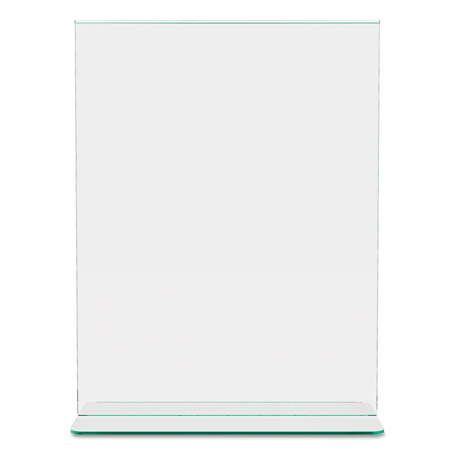 deflecto® Superior Image Premium Green Edge Sign Holders, 8.5 x 11 Insert, Clear/Green