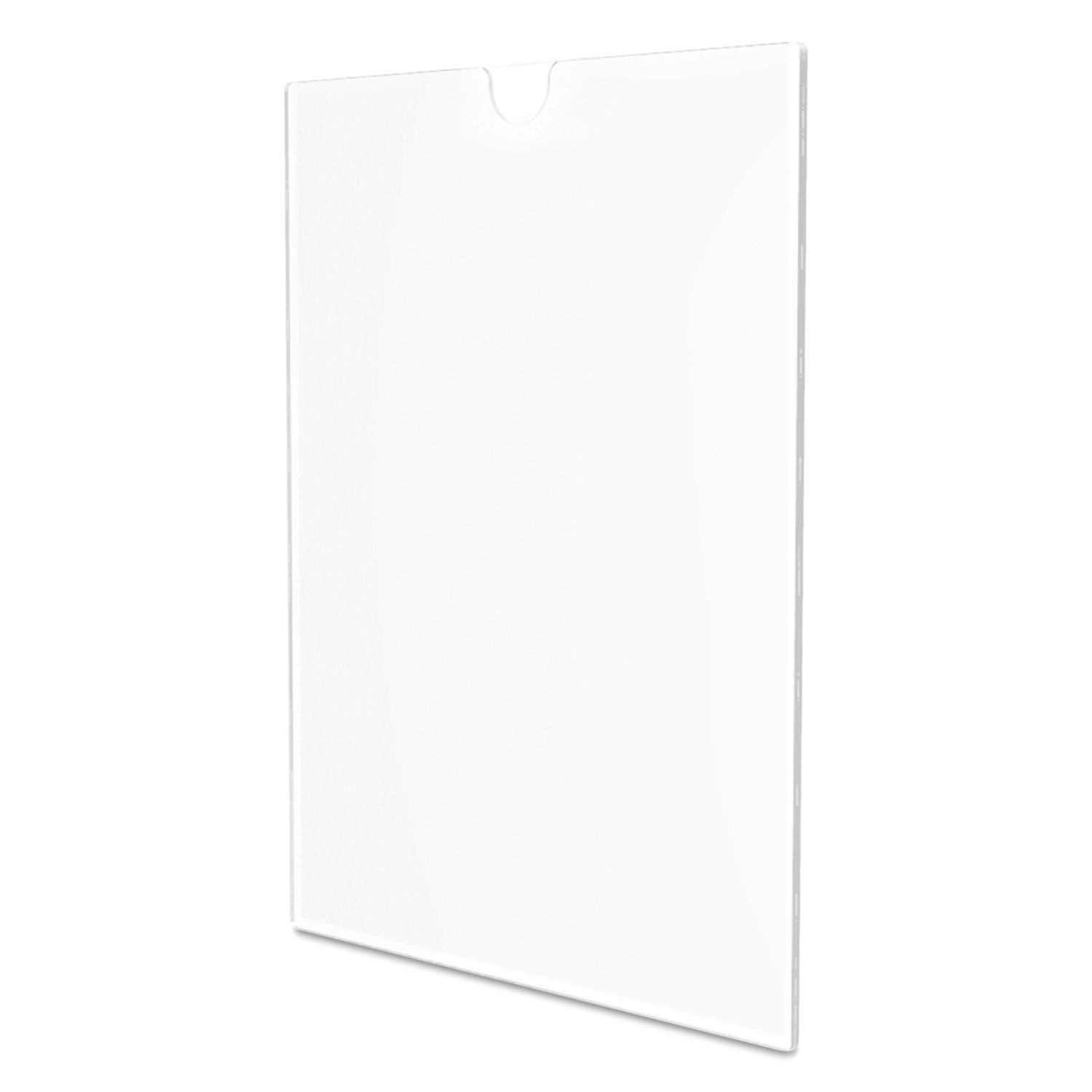 deflecto® Superior Image Cubicle Sign Holder, 8.5 x 11 Insert, Clear