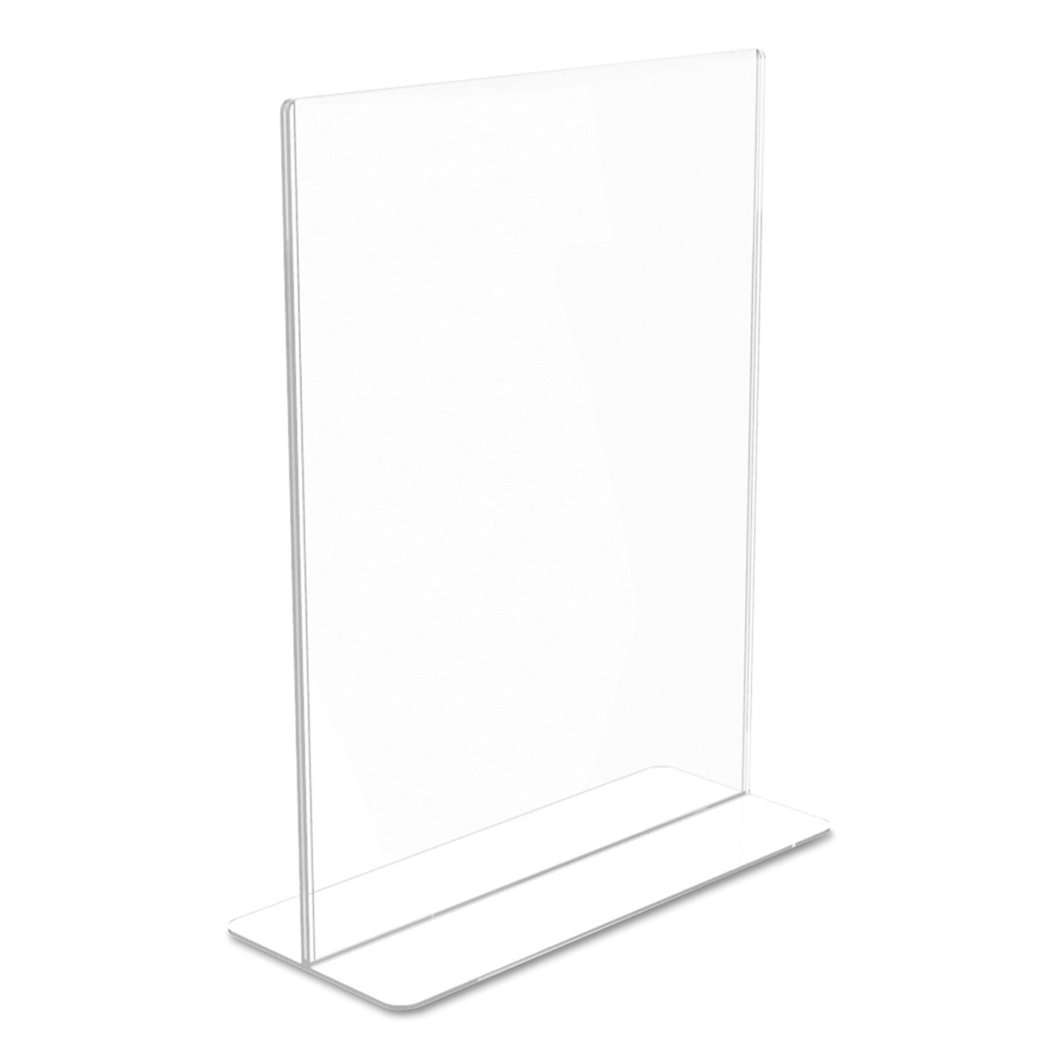 deflecto® Superior Image Double Sided Sign Holder, 8.5 x 11 Insert, Clear