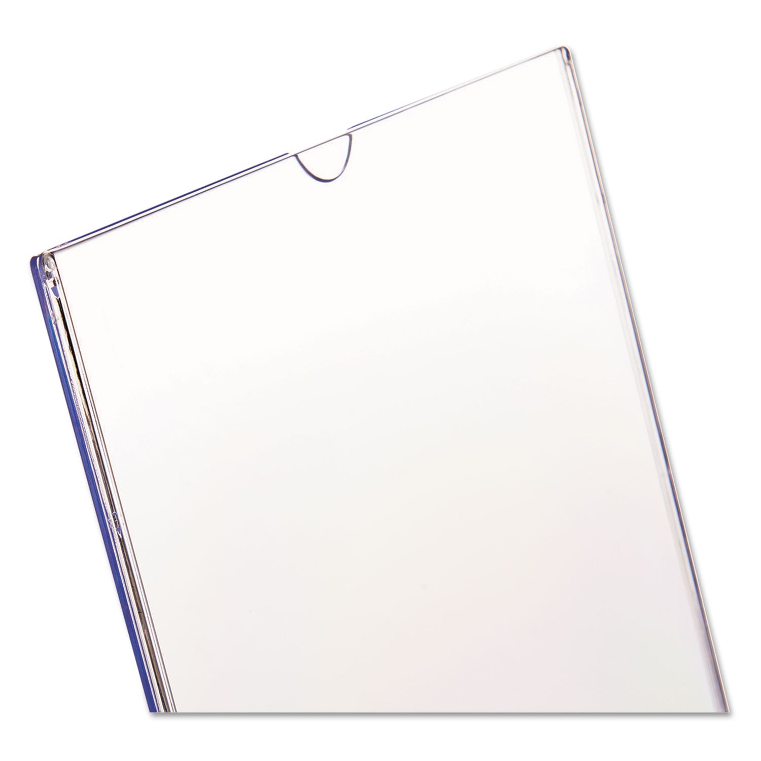 deflecto® Superior Image Slanted Sign Holder, Portrait, 8.5 x 11 Insert, Clear