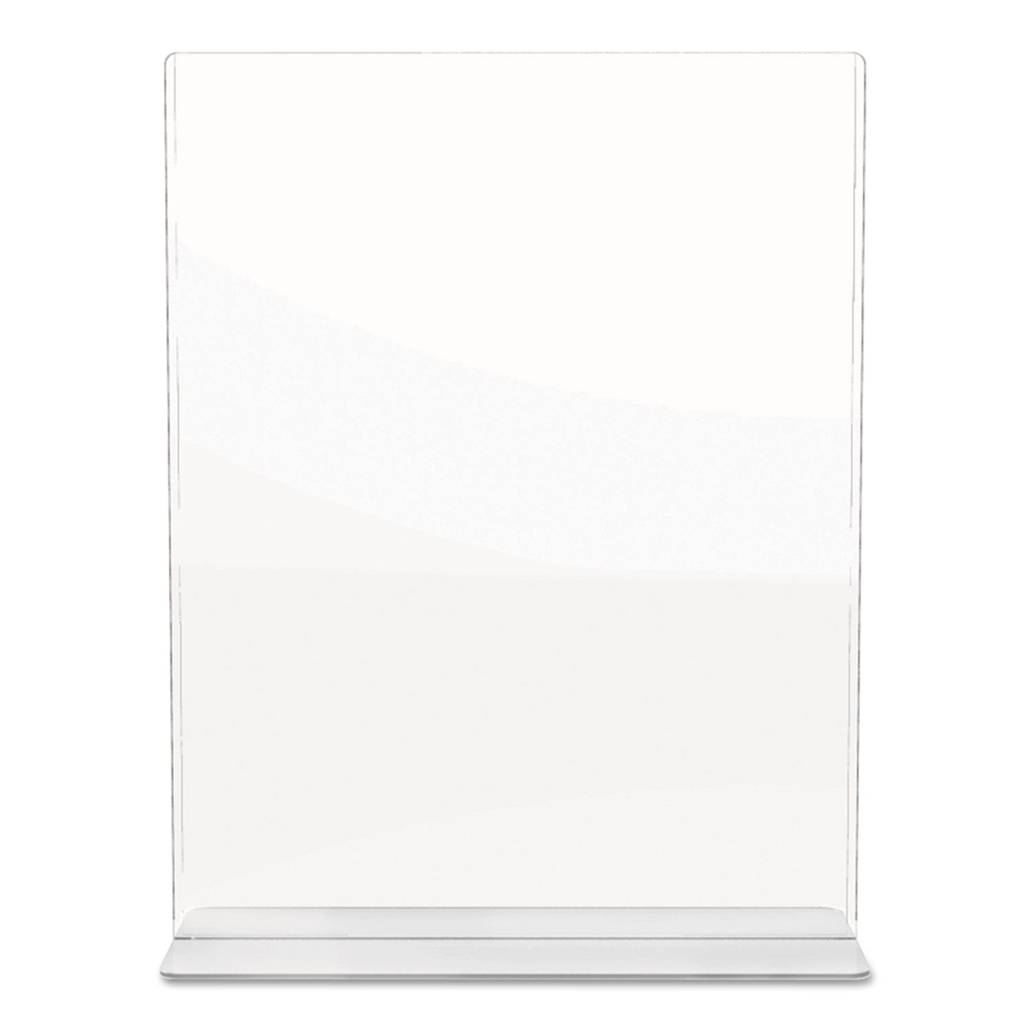 deflecto® Superior Image Double Sided Sign Holder, 8.5 x 11 Insert, Clear