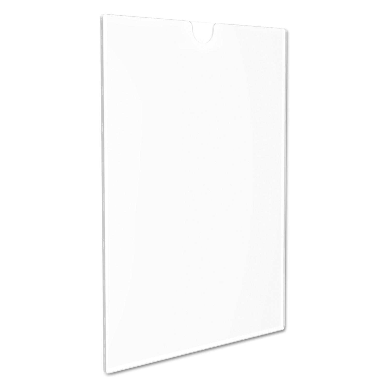 deflecto® Superior Image Cubicle Sign Holder, 8.5 x 11 Insert, Clear