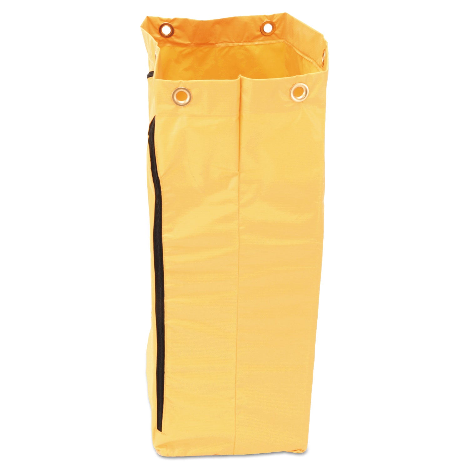 Rubbermaid® Commercial Zippered Vinyl Cleaning Cart Bag for Rubbermaid Commercial 6173-88, 24 gal, 17.25" x 10.5" x 30.5", Yellow