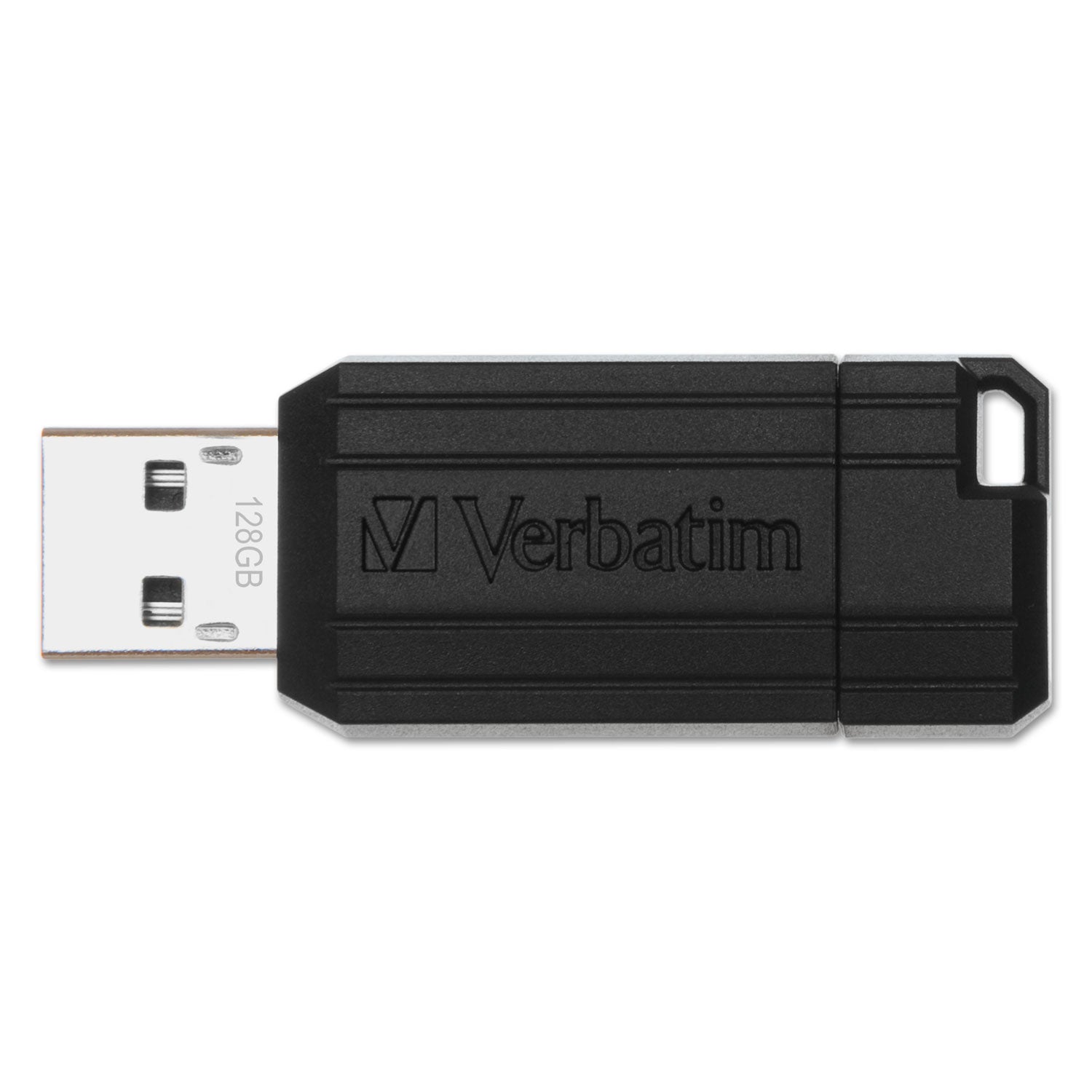 Verbatim® PinStripe USB Flash Drive, 16 GB, Black