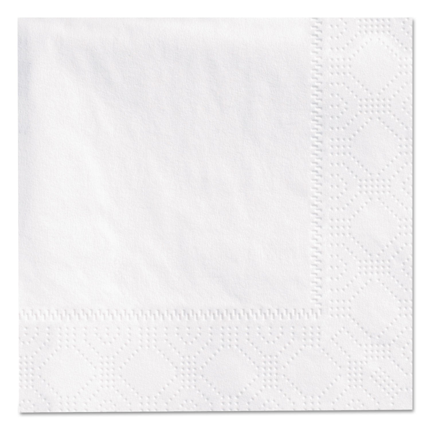 Beverage Napkins, 2-Ply, 9 1/2 x 9 1/2, White, 3000/Carton