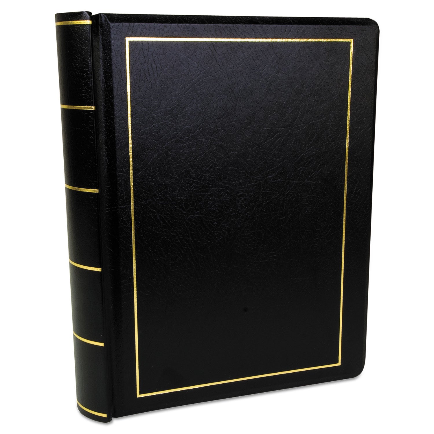 Wilson Jones® Looseleaf Corporation Minute Book, 1-Subject, Unruled, Black/Gold Cover, (250) 11 x 8.5 Sheets