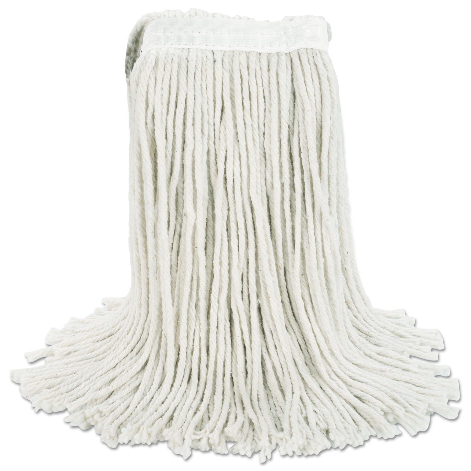 Boardwalk® Premium Cut-End Wet Mop Heads, Cotton, 24oz, White, 12/Carton