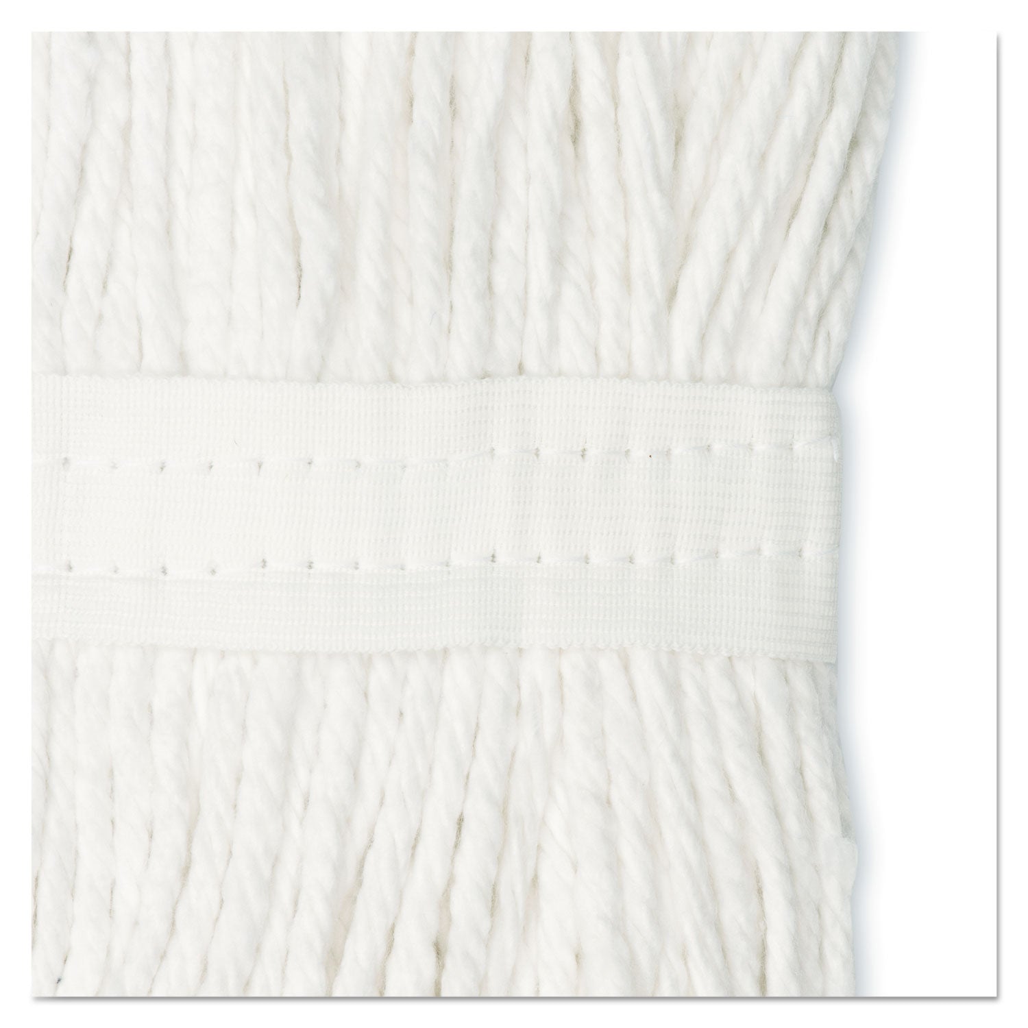 Boardwalk® Cut-End Wet Mop Head, Cotton, No. 24, White