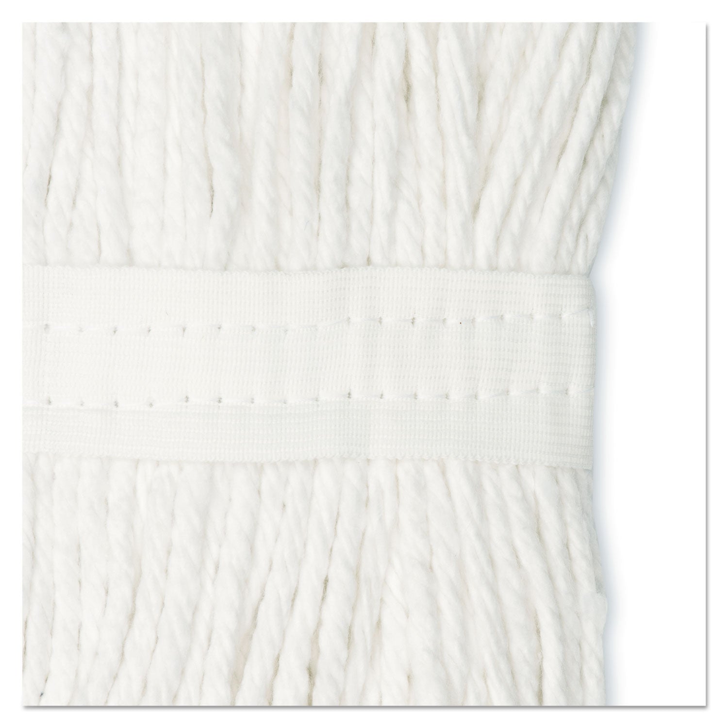 Boardwalk® Cut-End Wet Mop Head, Cotton, No. 20, White