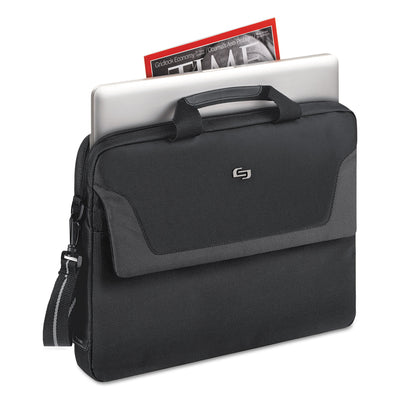 Pro Slim Brief, Fits Devices Up to 16", Polyester, 15.5 x 2 x 11.5, Black Flipcost Flipcost