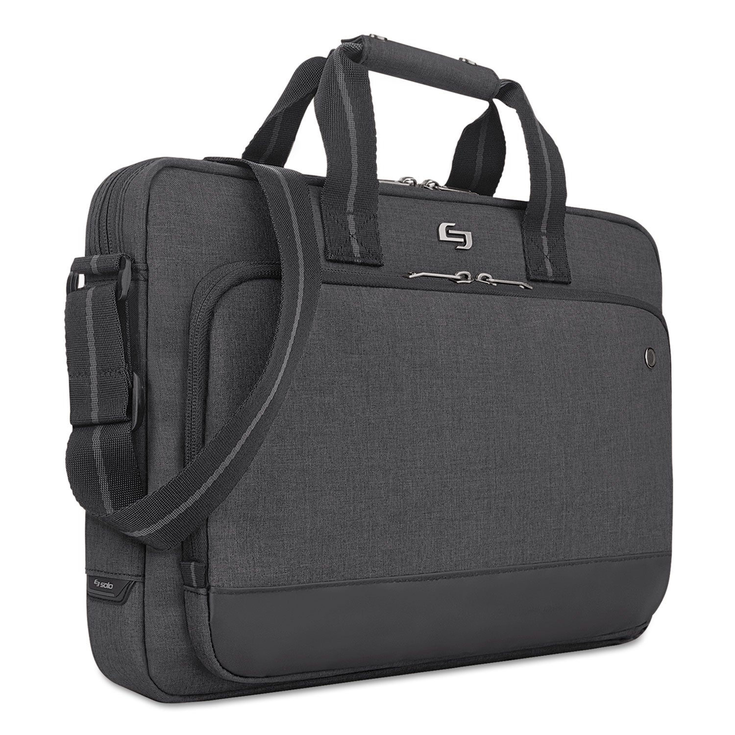 Solo Urban Slimbrief, Fits Devices Up to 15.6", Polyester, 16" x 3" x 11.5", Gray