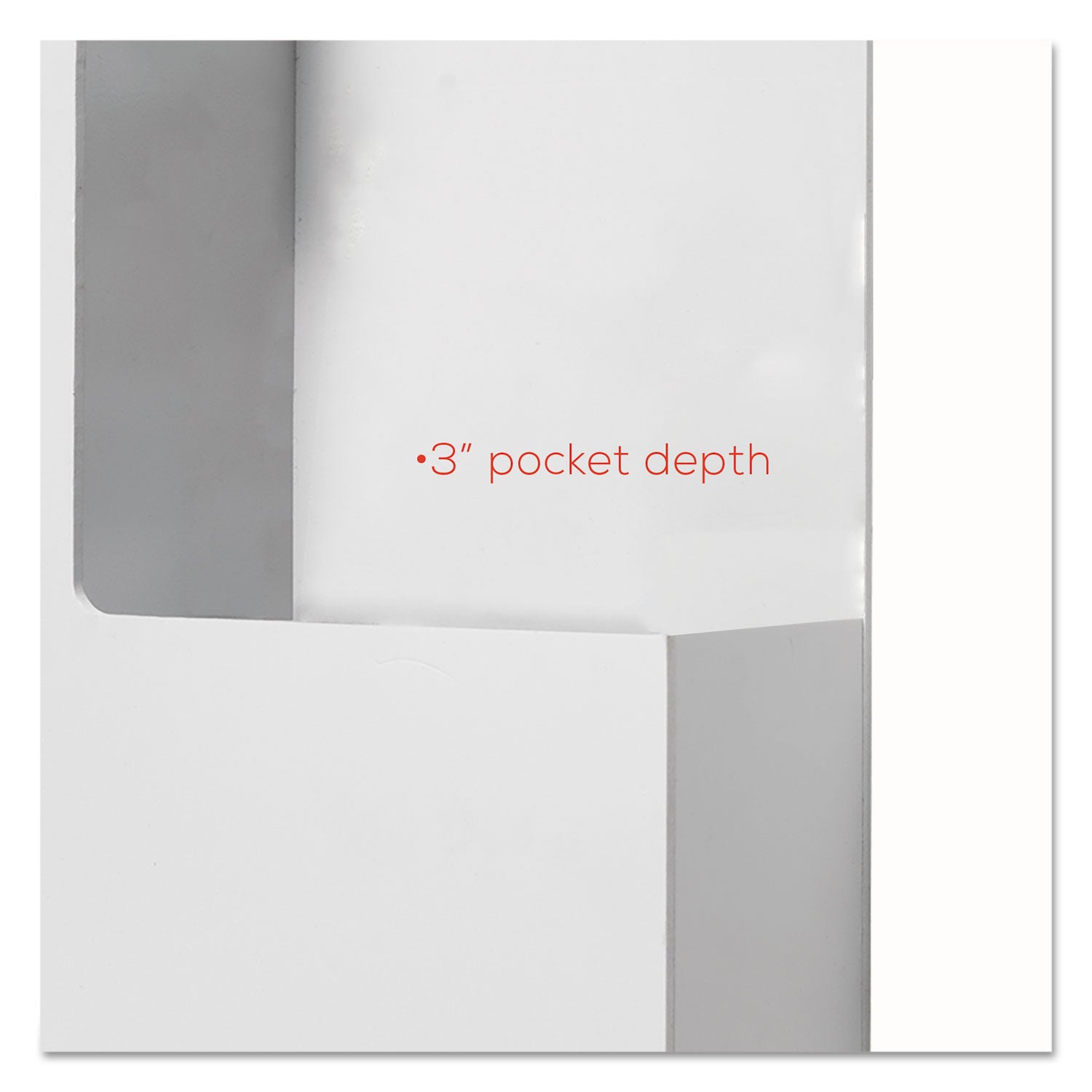 Suggestion Box Literature Holder with Locking Top, 13.75 x 3.63 x 13.94, Plastic, White deflecto® Flipcost