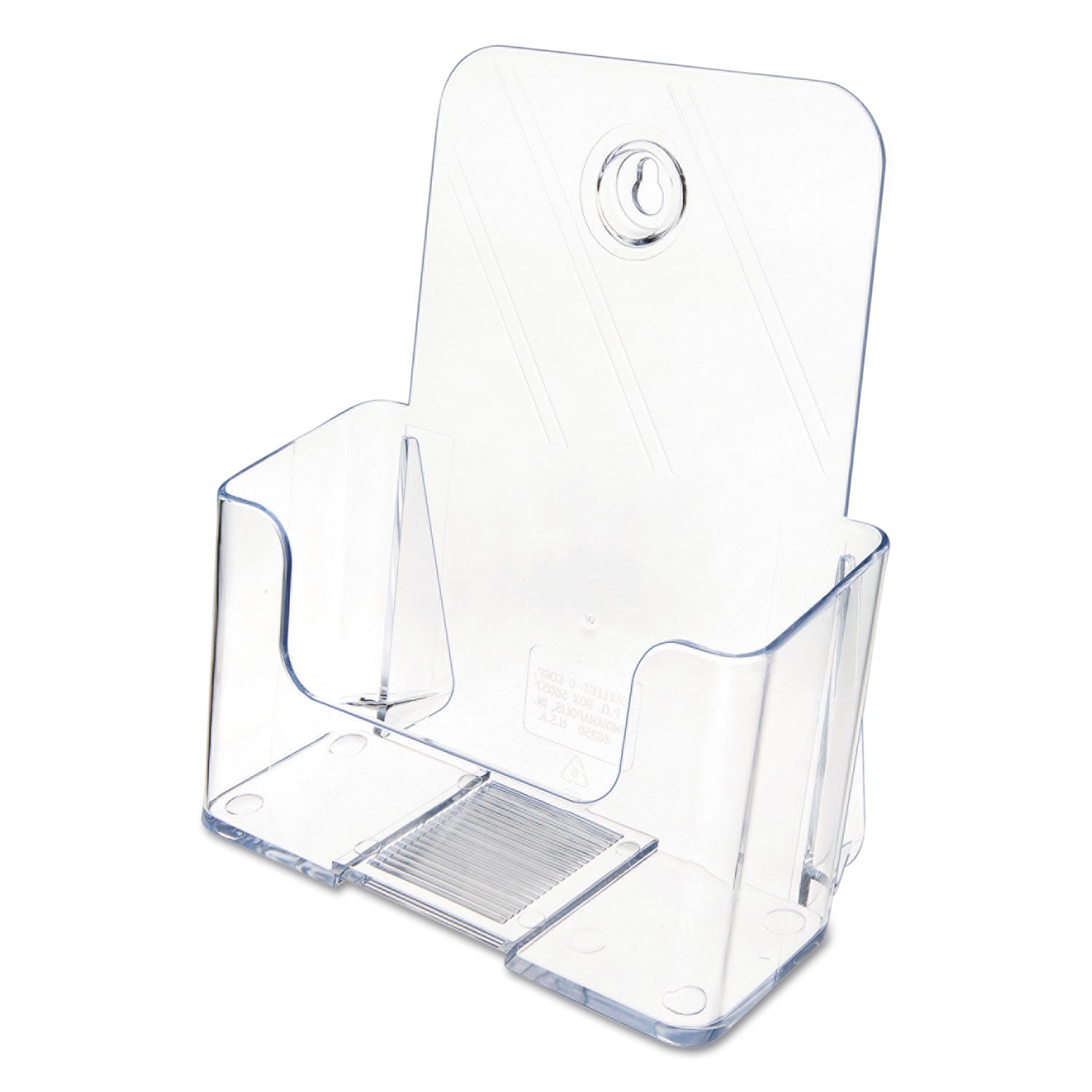 deflecto® DocuHolder for Countertop/Wall-Mount, Booklet Size, 6.5w x 3.75d x 7.75h, Clear