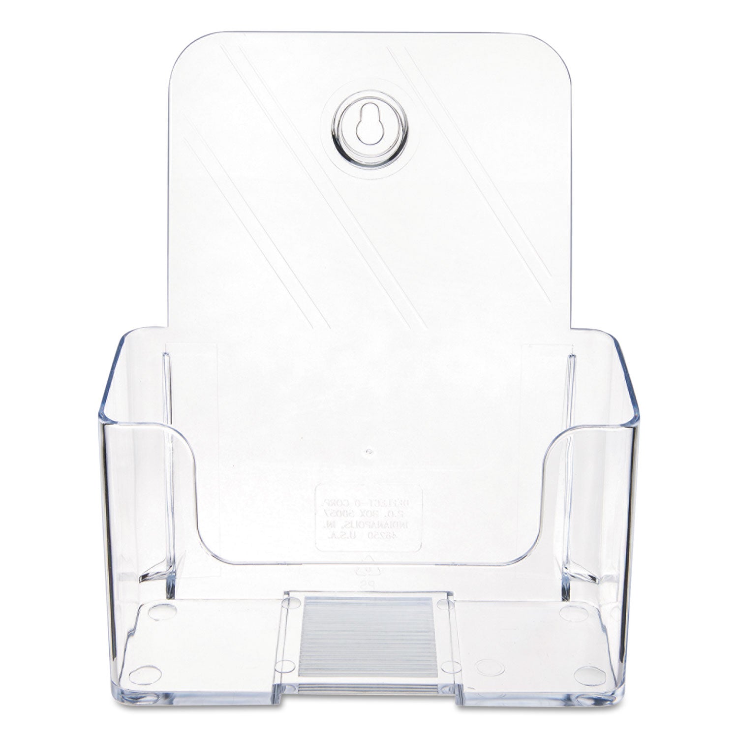 deflecto® DocuHolder for Countertop/Wall-Mount, Booklet Size, 6.5w x 3.75d x 7.75h, Clear