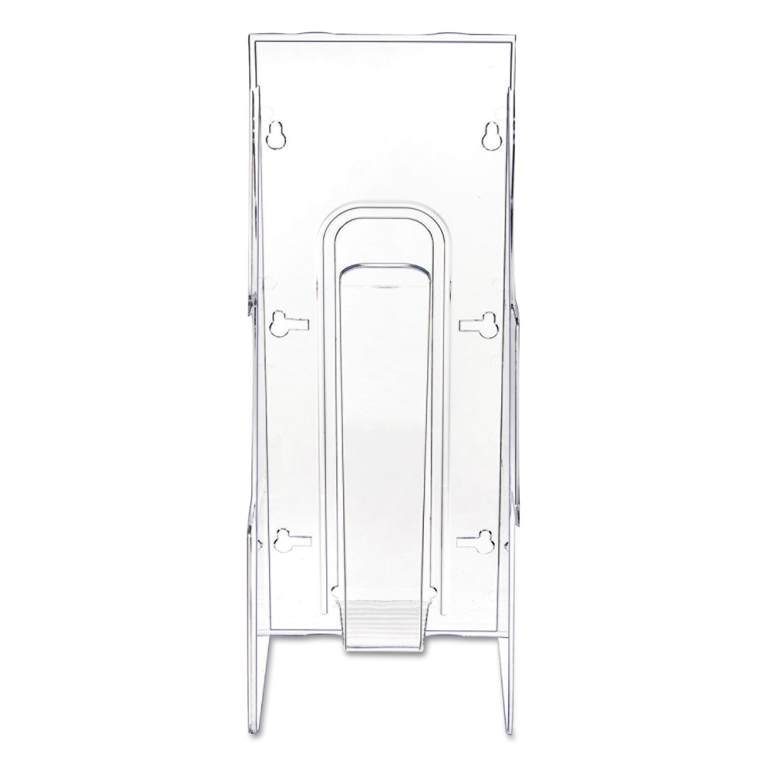 deflecto® Stand-Tall Wall-Mount Literature Rack, Leaflet, 4.56w x 3.25d x 11.88h, Clear