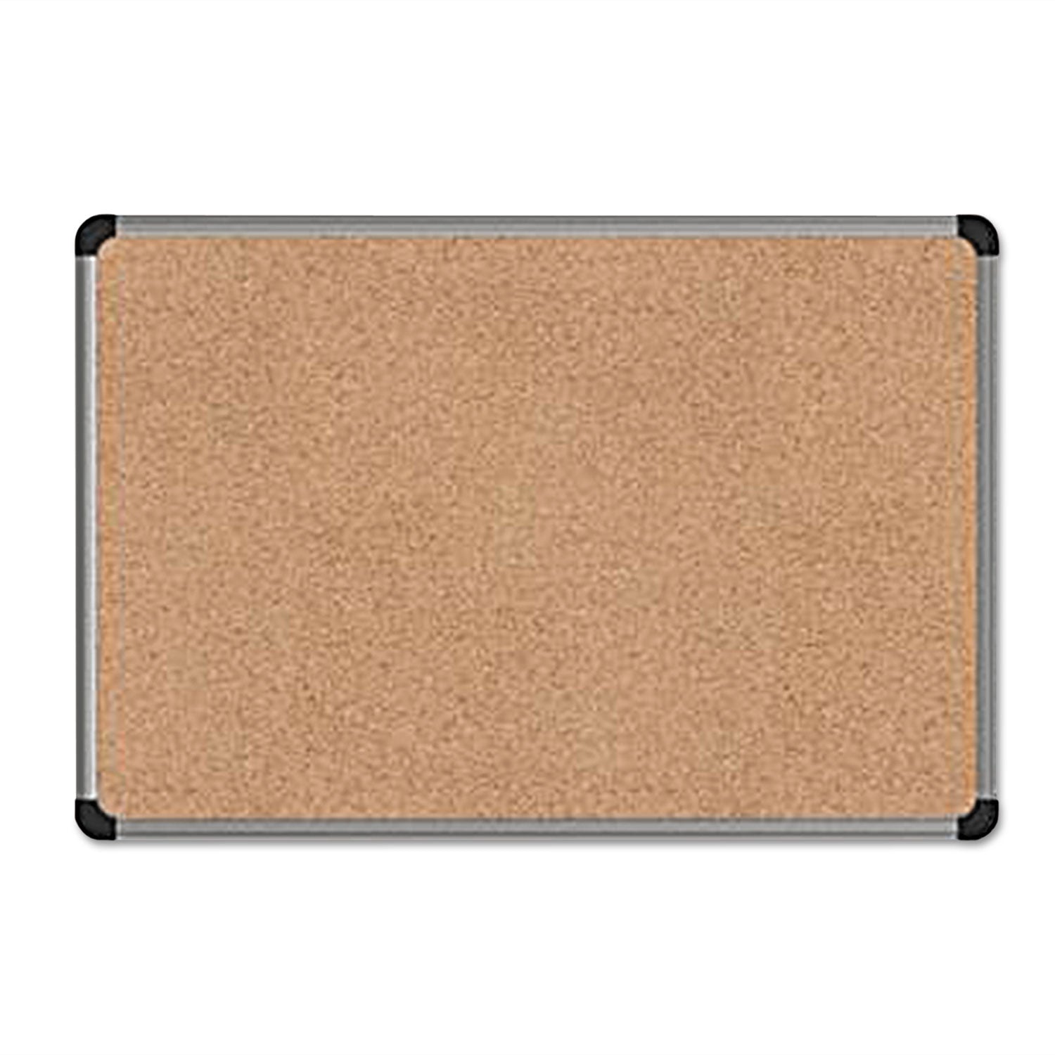 Universal® Cork Board with Aluminum Frame, 36 x 24, Tan Surface