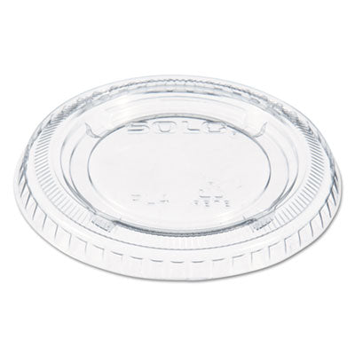 DART Portion/Souffle Cup Lids, Fits 3.25 oz to 9 oz Cups, Clear, 125/Pack, 20 Packs/Carton - Flipcost