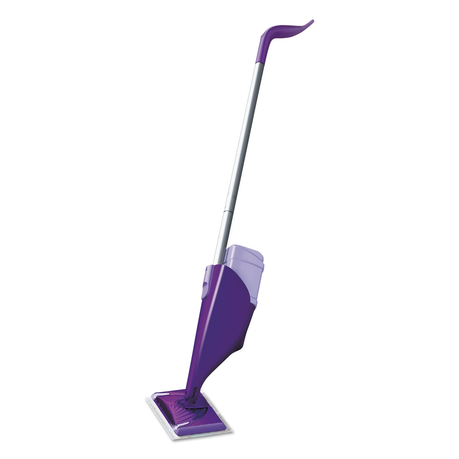 Swiffer® WetJet Mop, 11 x 5 White Cloth Head, 46" Purple/Silver Aluminum/Plastic Handle, 2/Carton