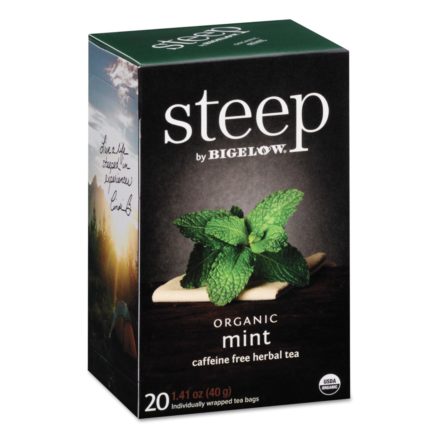 steep Tea, Mint, 1.41 oz Tea Bag, 20/Box