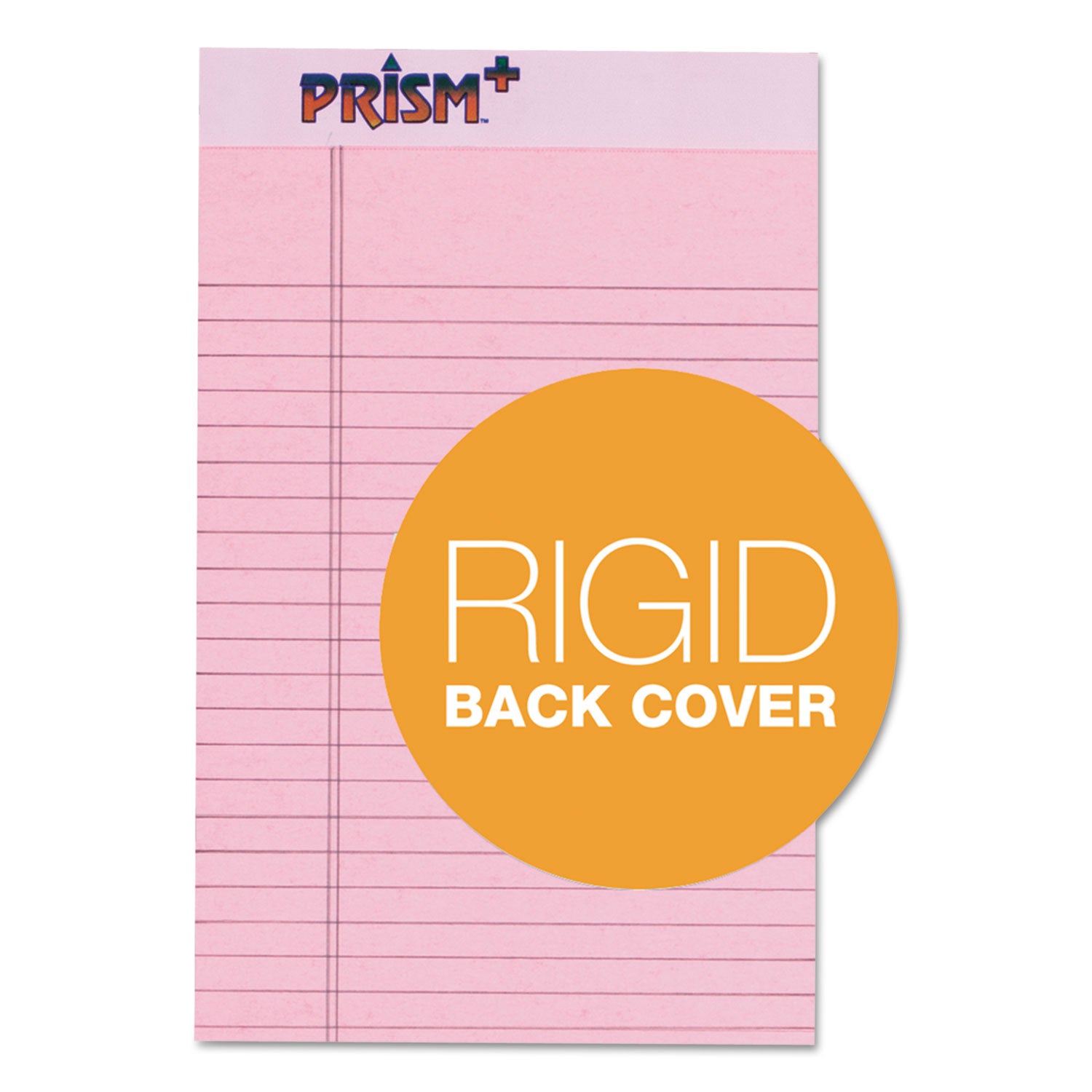 TOPS™ Prism + Colored Writing Pads, Narrow Rule, 50 Pastel Pink 5 X 8 Sheets, 12/pack