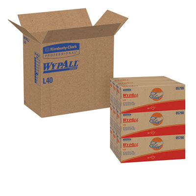 WypAll® L40 Towels, POP-UP Box, 16.4 x 9.8, White, 100/Box, 9 Boxes/Carton - Flipcost