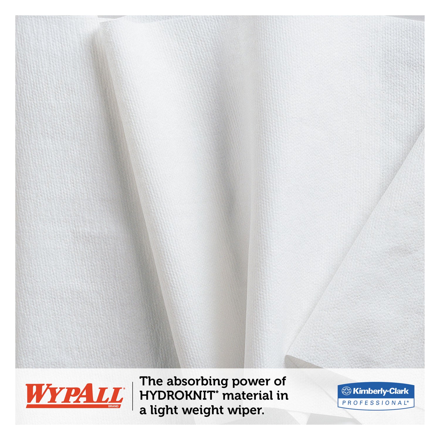 WypAll® General Clean X60 Cloths, 1/4 Fold, 11 x 23, White, 100/Box, 9 Boxes/Carton