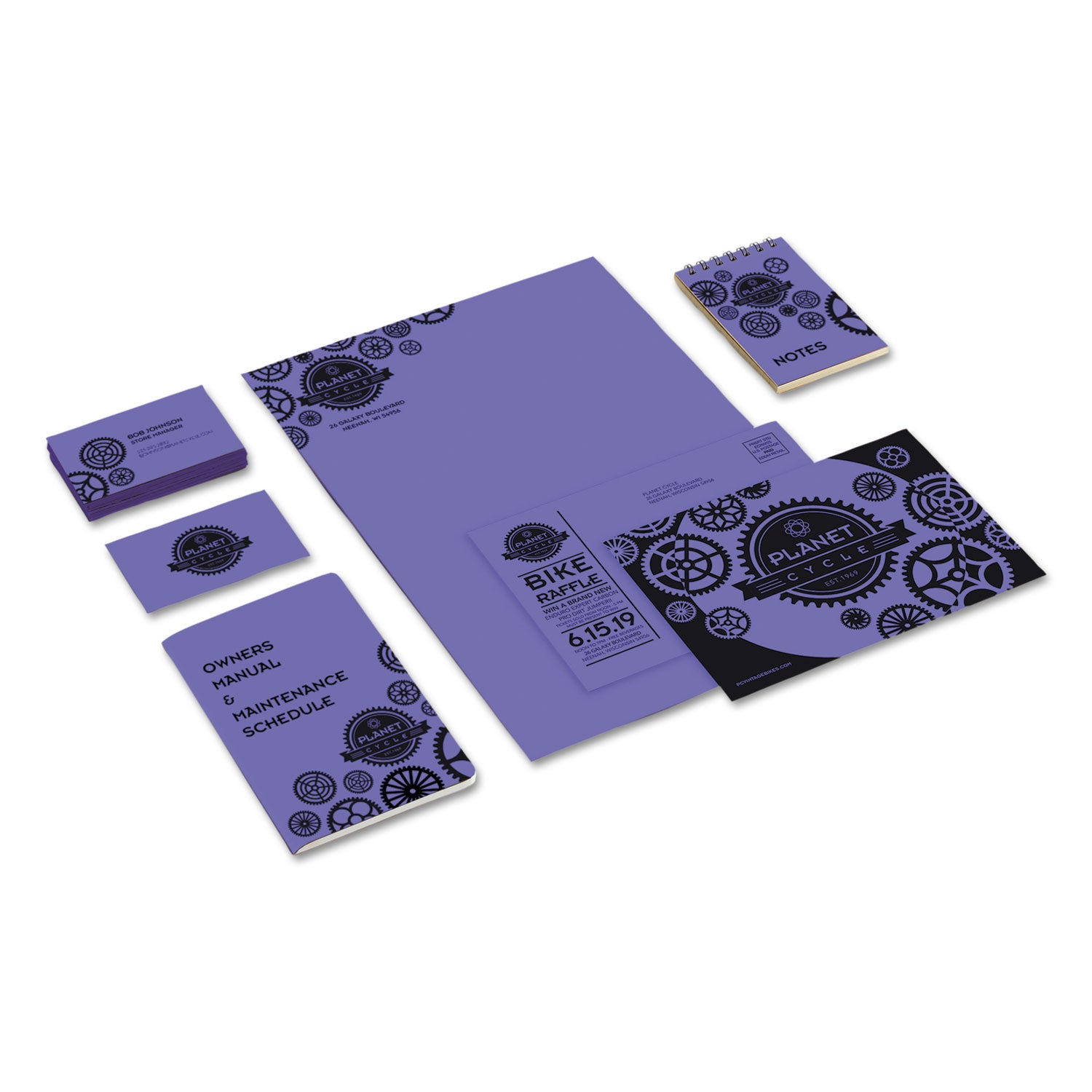 Astrobrights® Color Cardstock, 65 lb Cover Weight, 8.5 x 11, Venus Violet, 250/Pack