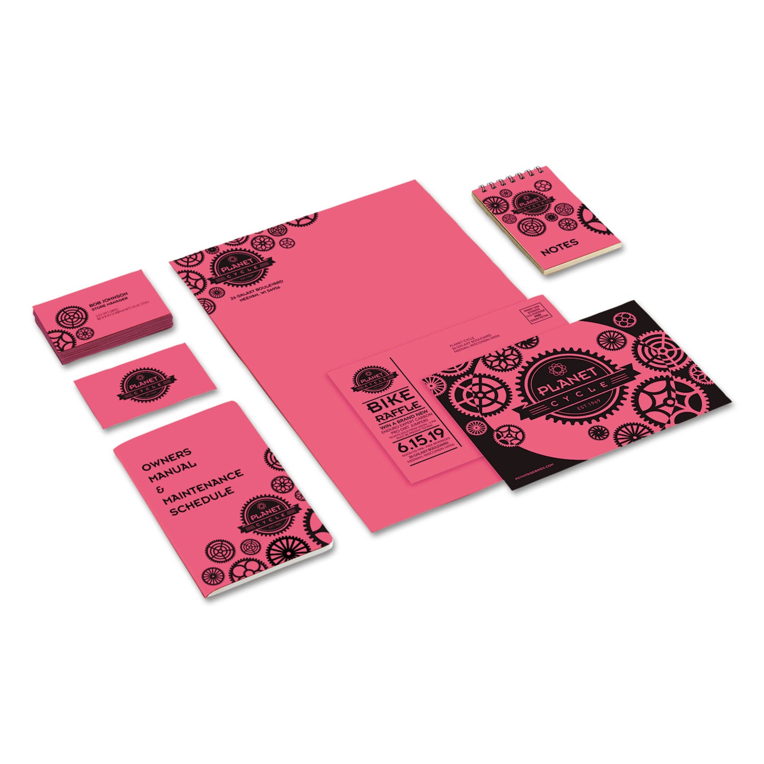 Astrobrights® Color Cardstock, 65 lb Cover Weight, 8.5 x 11, Plasma Pink, 250/Pack