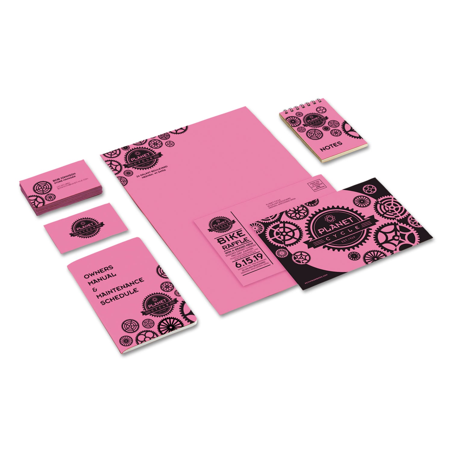 Astrobrights® Color Cardstock, 65 lb Cover Weight, 8.5 x 11, Pulsar Pink, 250/Pack